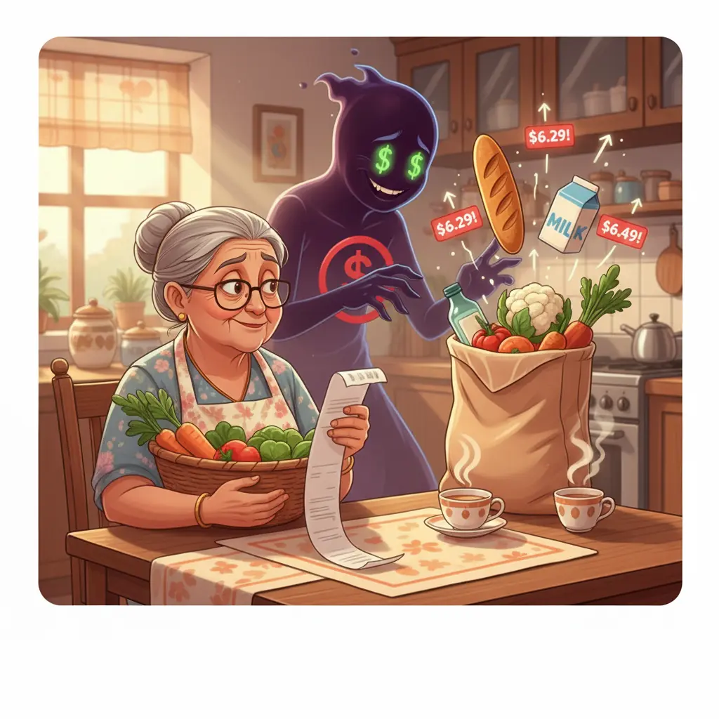 Grandma’s side eye. You know it’s serious
