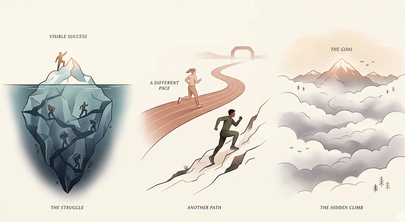 different paths, different pace