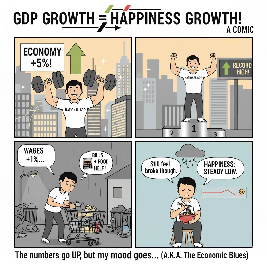 GDP ups, spirits down