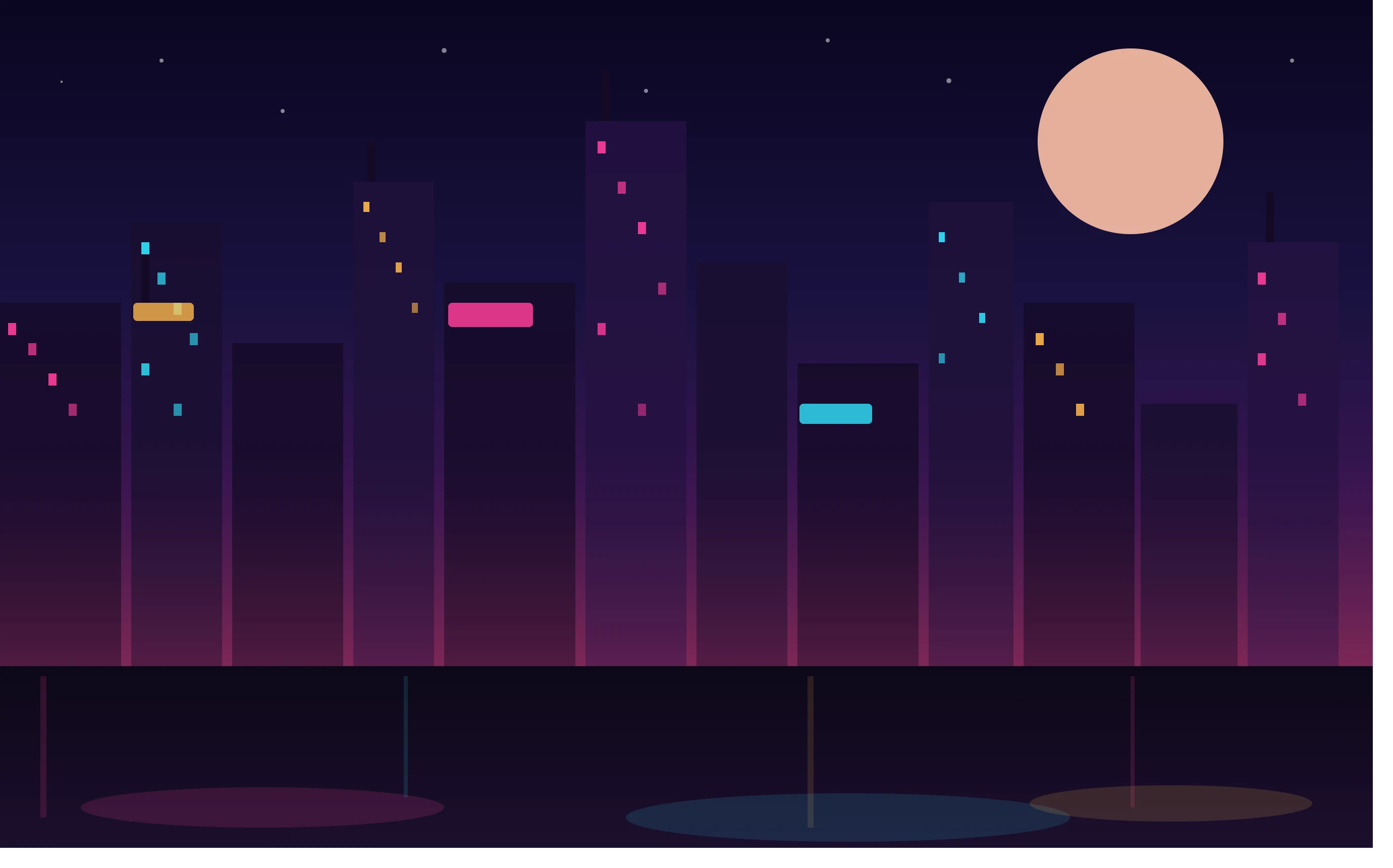 A cinematic cyberpunk city at night made by claude