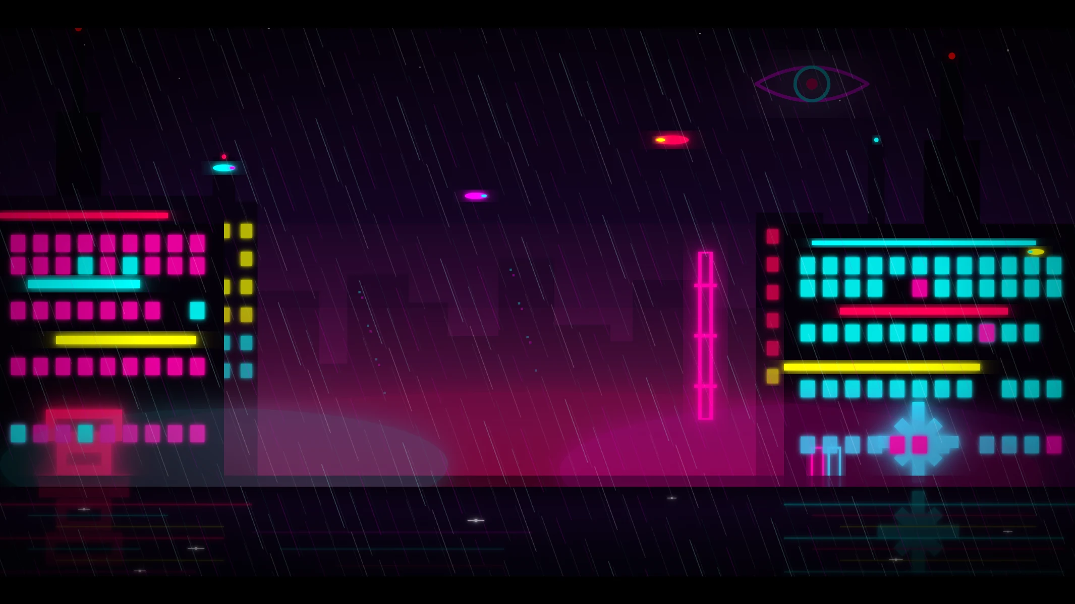 A cinematic cyberpunk city at night made by glm